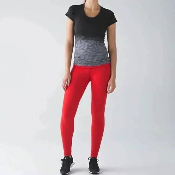 Lululemon Wunder Under Pant true red 6 - Picture 1 of 5